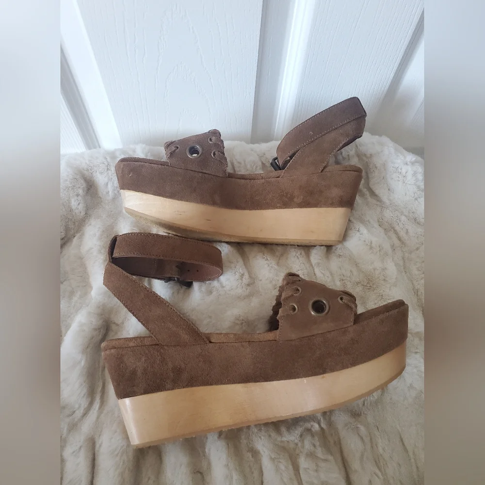 All Saints Yuki Suede Flatforms